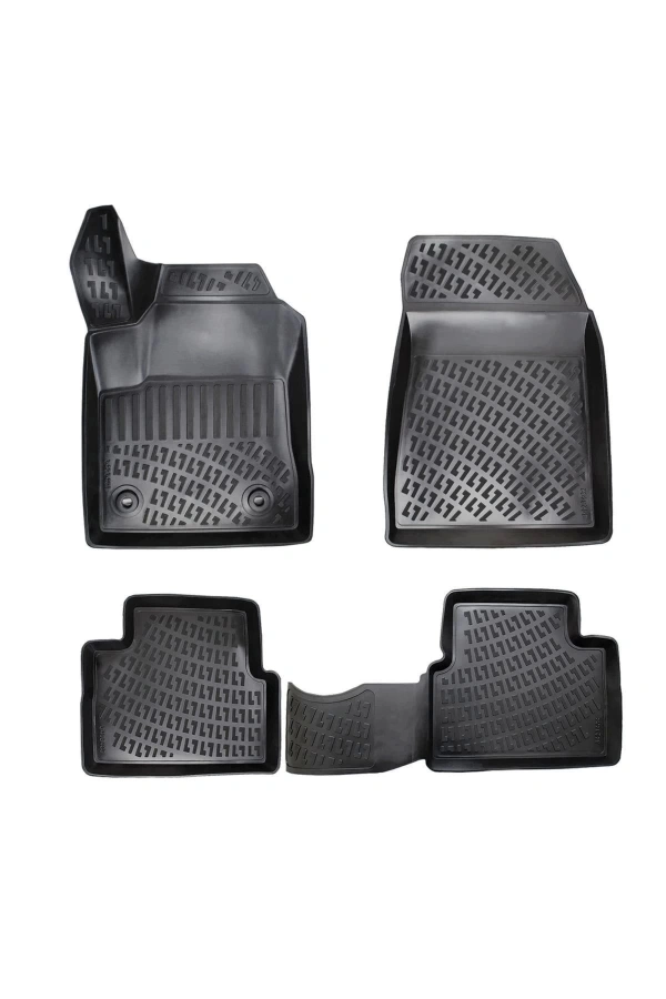 Fiat Albea 2002 sonrası 3D Siyah Kokusuz Havuzulu Paspas Takımı