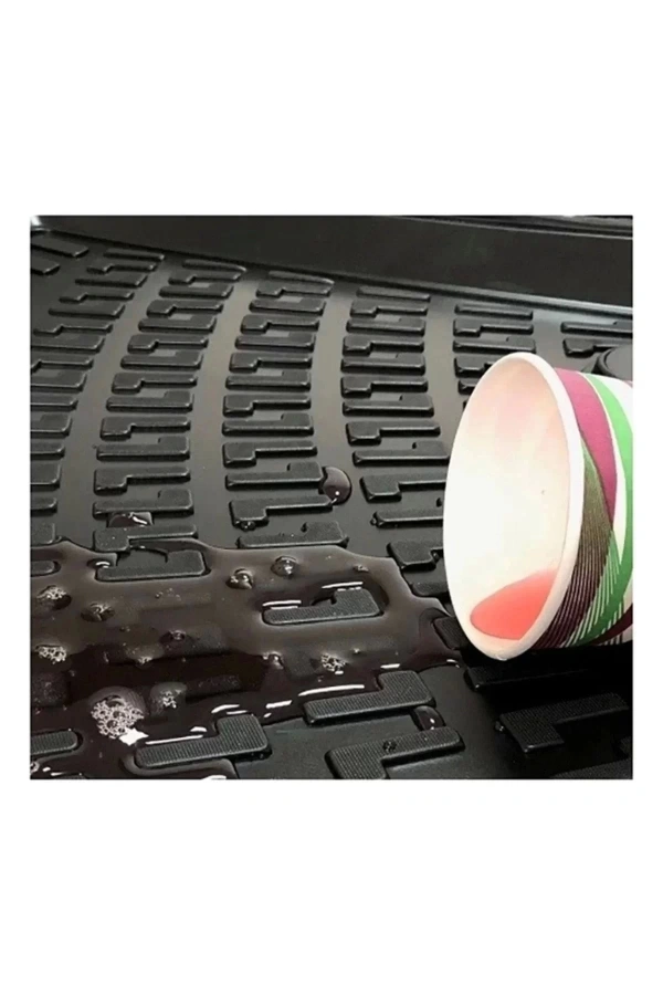 Fiat Doblo PANELVAN (2 Parça) 2000-2009 3D Siyah Kokusuz Havuzulu Paspas Takımı