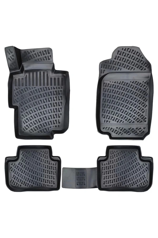 Honda Accord 2002-2008 3D Siyah Kokusuz Havuzulu Paspas Takımı