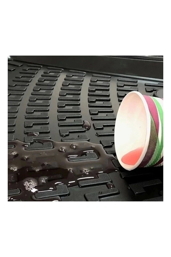 Jeep Cherokee (KL) 2014 Sonrası 3D Siyah Kokusuz Havuzulu Paspas Takımı