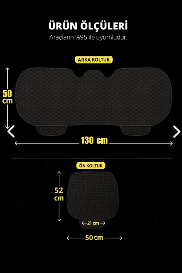 Araba Koltuk Soft Ortopedik Cepli Oto Kılıf- Minder Seti (3 parça) Bej