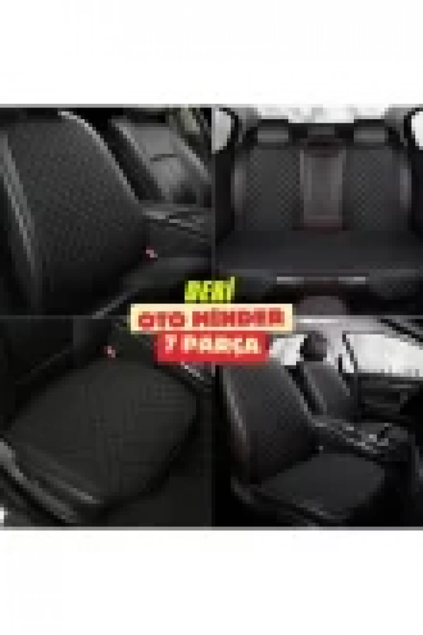Land Rover Sport Deri Minderi 7 Parça Ön Ve Arka Oturak Sırt Dayama Minder siyah-siyah
