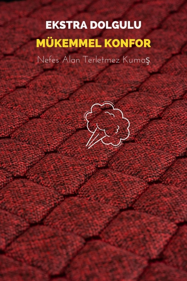 Mg Araç Uyumlu Koltuk Koruyucu Cepli Terletmez Kılıf Minder Seti Kırmızı