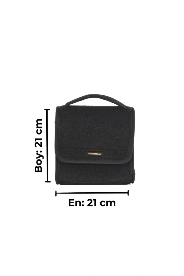 Mini-Midi-Maxi 3lü Bagaj Çantası Seti, Kenar Renk Siyah