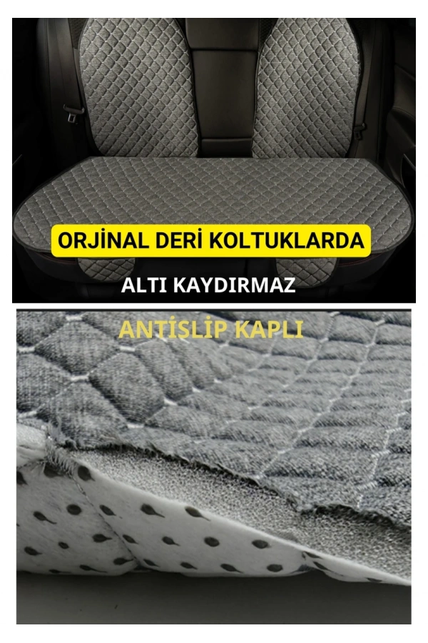 Nissan Qashqai 2022 + E powerTerletmez Kaymaz Keten Oto Minder Kılıf Komple Set(7Parça) Füme