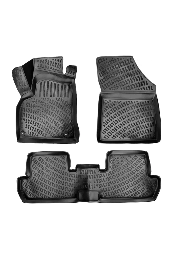 Peugeot 3008 2008-2016 3D Siyah Kokusuz Havuzulu Paspas Takımı