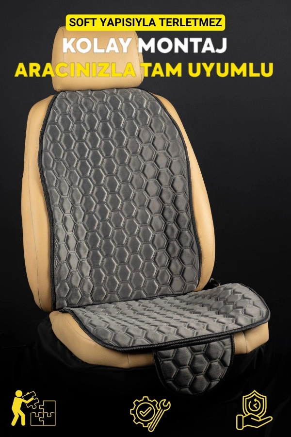 PREMİUM BABYFACE KUMAŞ OTO MİNDER SETİ ANTRASİT( 7 PARÇA)