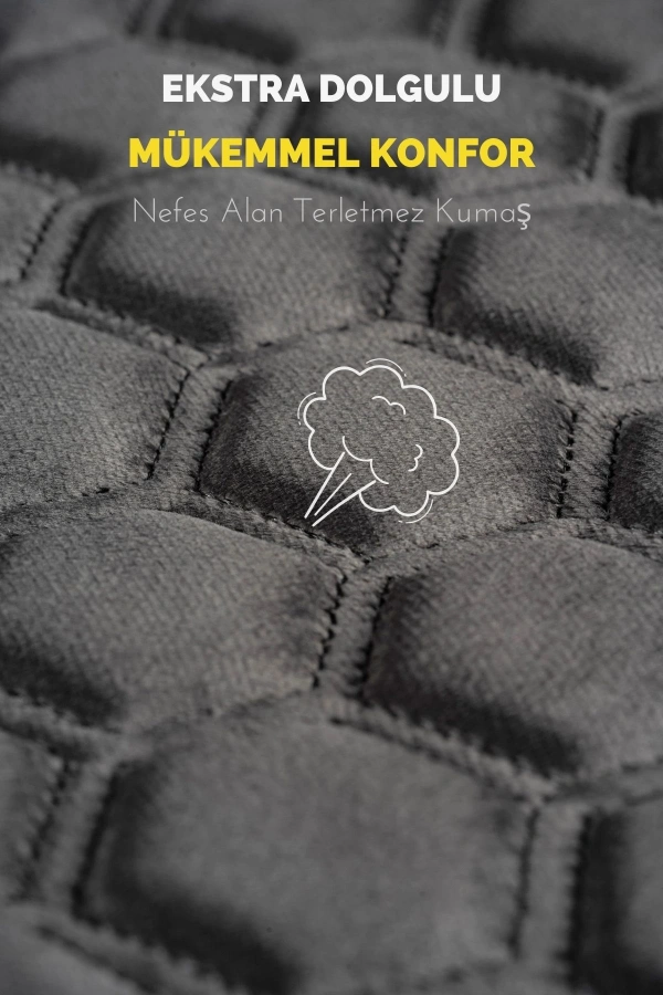 PREMİUM BABYFACE KUMAŞ OTO MİNDER SETİ ANTRASİT( 7 PARÇA)