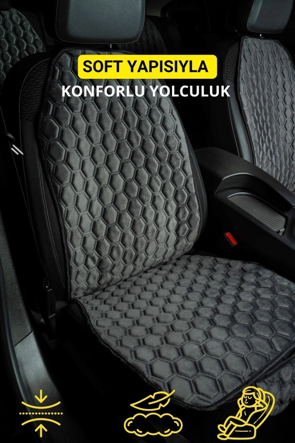 PREMİUM BABYFACE KUMAŞ OTO MİNDER SETİ ANTRASİT( 7 PARÇA)