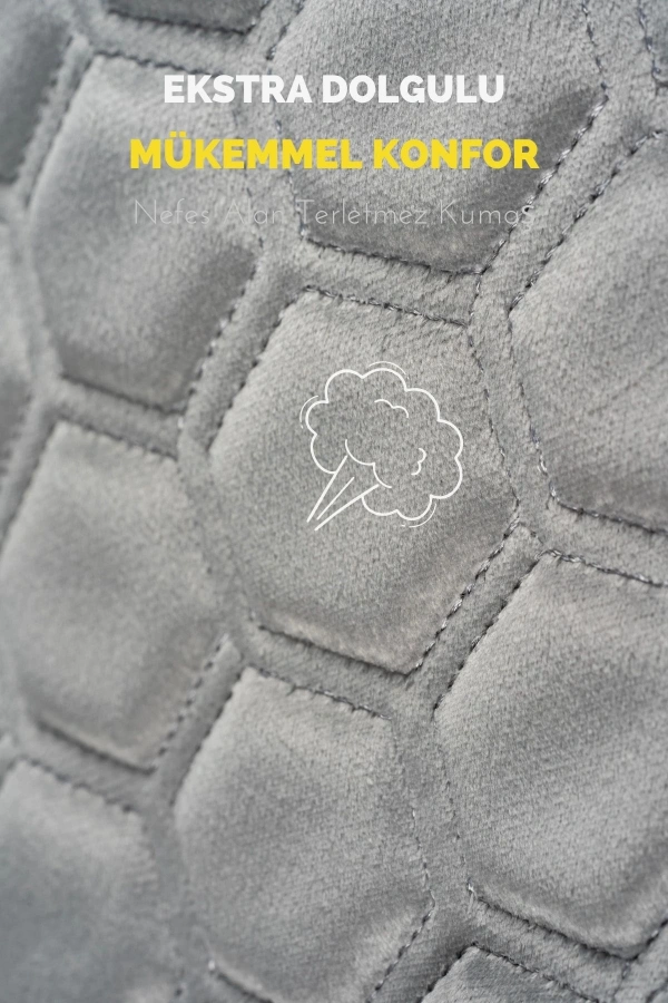 PREMİUM BABYFACE KUMAŞ OTO MİNDER SETİ GRİ( 7 PARÇA)