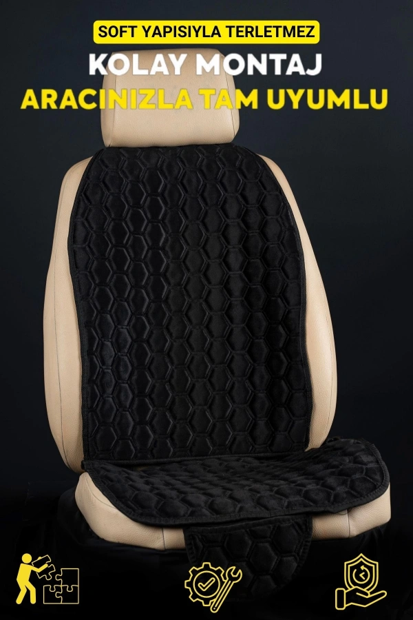 PREMİUM BABYFACE KUMAŞ OTO MİNDER SETİ SİYAH( 7 PARÇA)