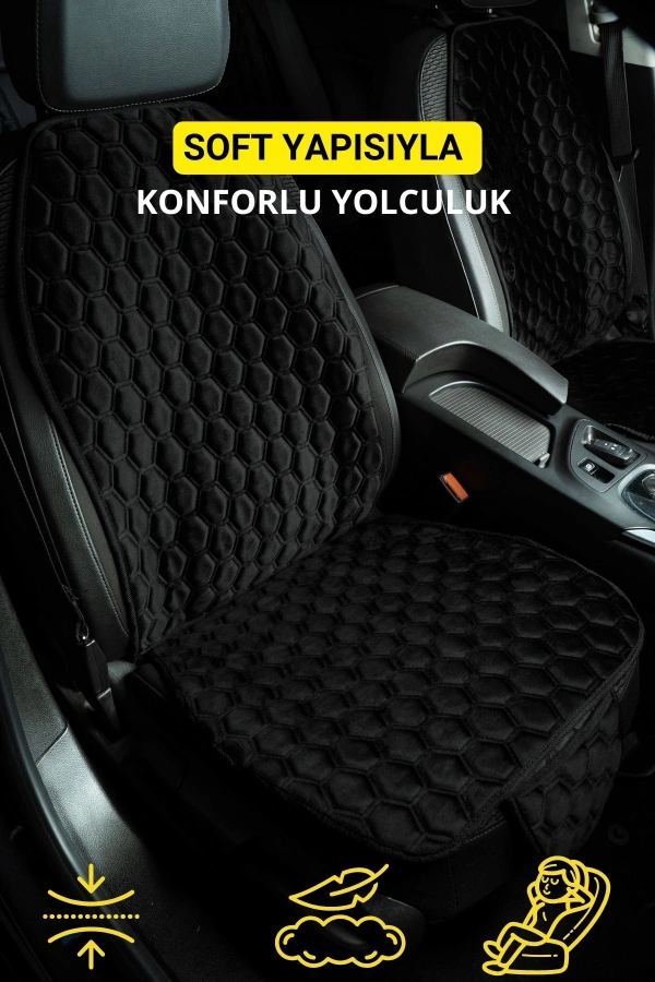 PREMİUM BABYFACE KUMAŞ OTO MİNDER SETİ SİYAH( 7 PARÇA)