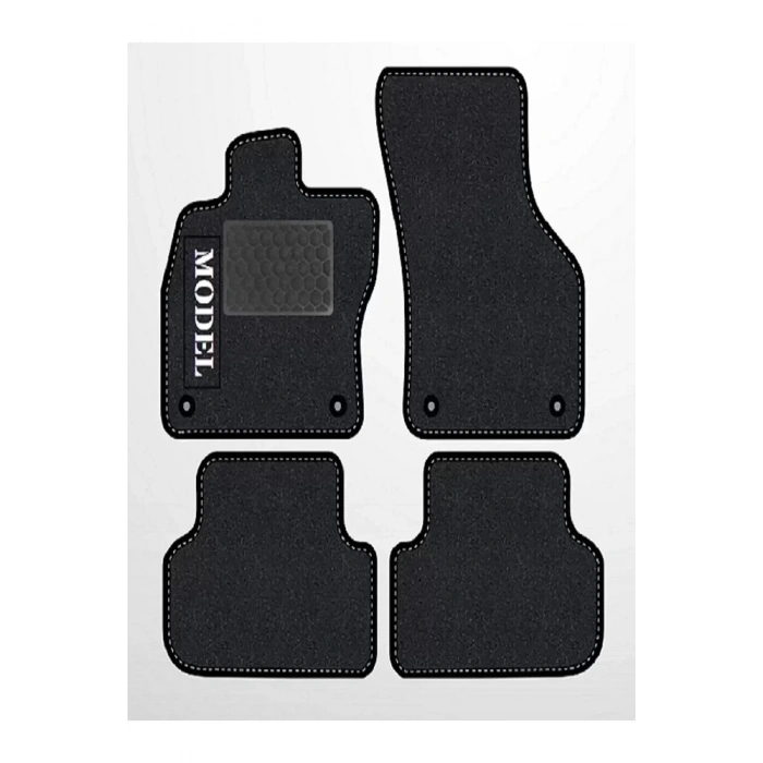 Opel Corsa E 2014-2018  Siyah Halı Siyah Kenar Petek Topuk