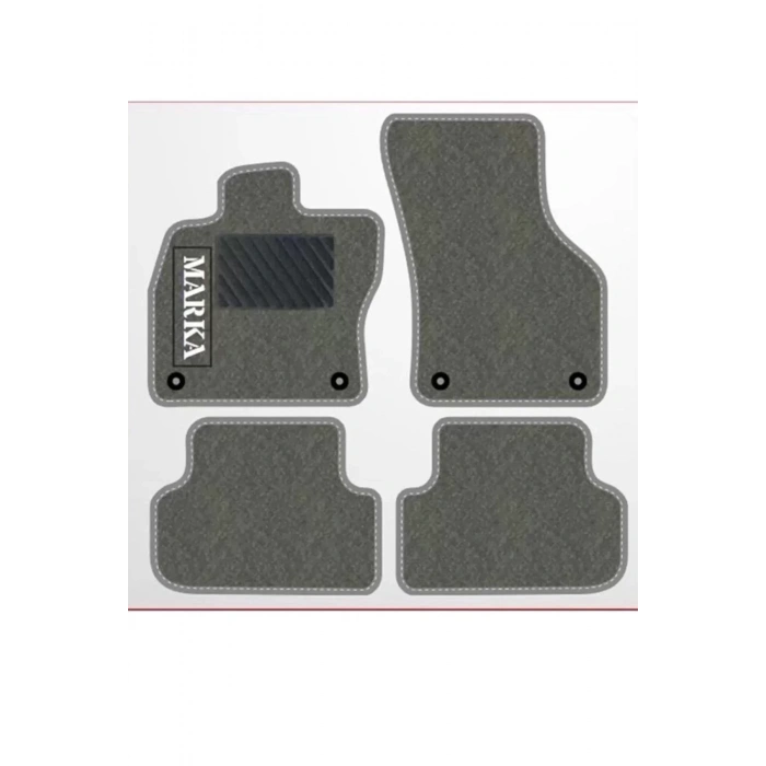 Peugeot 207 2006 - 2014 Gri Halı Gri Kenar Petek Topuk