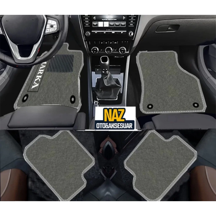 Porsche Boxster 987 2005-2012  with BOSE Gri Halı Gri Kenar Petek Topuk