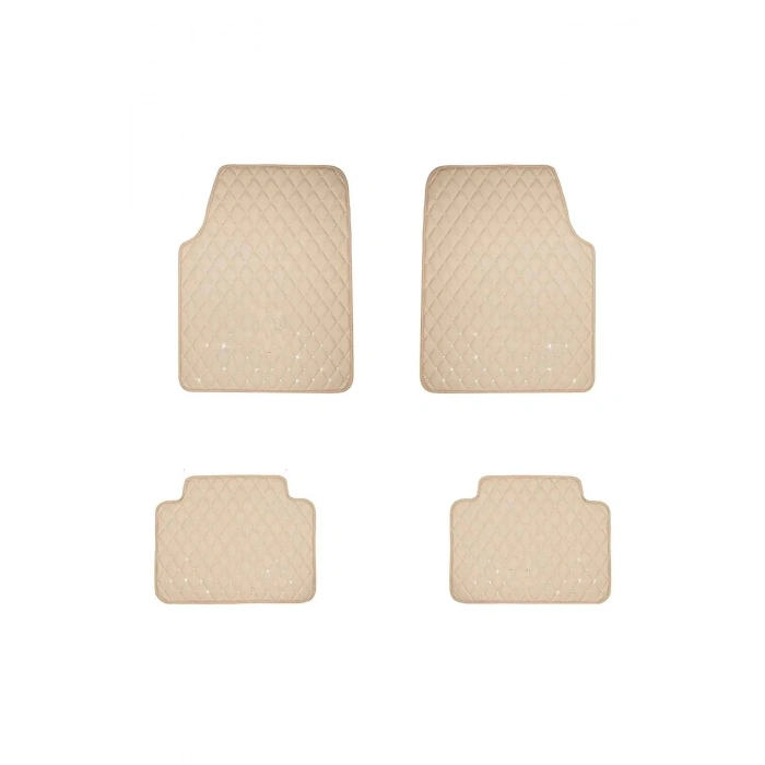 Seat Exeo 2008-2013 Uyumlu Bej Dikişli Bej Deri Paspas