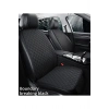 NAZOTO Araba Koltuk Minderi Kumaş Ikili Koltuk Minderi Terletmez Ergonomik Siyah Siyah