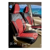 QUALİTY Petek Kumaş SİYAH-Kırmızı Deri ORTAPEDİK Oto Kılıfı