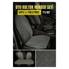Skoda Octavia 1U 1996-2004Terletmez Kaymaz Keten Oto Minder Kılıf Komple Set ( 7 Parça ) Füme