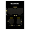 Toyota Corolla 2000-2007 HatchbackTerletmez Kaymaz Keten Oto Minder Kılıf Komple Set (7 Parça) Füme