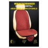 CİTROEN CACTUS 2014+Terletmez Kaymaz Keten Oto Minder Kılıf Komple Set ( 7 Parça ) Kırmızı