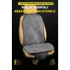 Araba Terletmez Ergonomik Koltuk Minderi (7 PARÇA) - 5 Koltuk Tam Set (GRİ_GRİ)