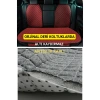 BMW 3 F30 2012-2018Terletmez Kaymaz Keten Oto Minder Kılıf Komple Set(7Parça) Kırmızı
