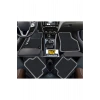 BMW E46 Compact 2001-2005  Siyah Halı Gri Kenar Petek Topuk