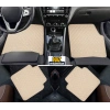 Mercedes S W221 2006-2013  Short Uyumlu Bej Dikişli Bej Deri Paspas