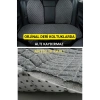 Renault Fluence 2009 Sonrası Terletmez Kaymaz Keten Oto Minder Kılıf Komple Set(7Parça) Gri