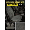 Renault Trafic 2014 SonrasıTerletmez Kaymaz Keten Oto Minder Kılıf Komple Set(7Parça) Füme