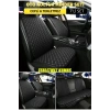 TOYOTA C-HR Terletmez Kumaş Minder Seti 7 Parça Full Takım siyah-beyaz