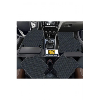 FORD ECOSPORT 2016 + Uyumlu Siyah Dikişli Siyah Deri Paspas