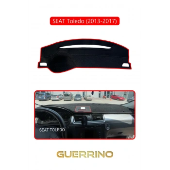 SEAT Toledo (2013-2017)TORPİDO KORUMA HALISI KIRMIZI KENAR