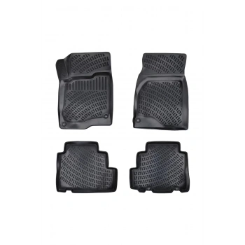 Chevrolet Captiva 2006-2018 3D Siyah Kokusuz Havuzulu Paspas Takımı