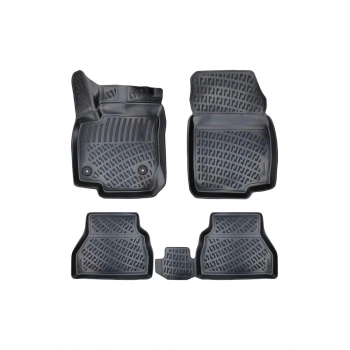 Connect PANELVAN (2 Parça) 2013 Sonrası 3D Siyah Kokusuz Havuzulu Paspas Takımı