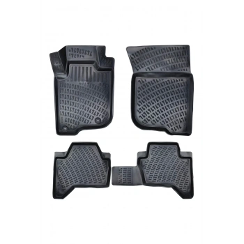 Fiat Palio PANELVAN ( 2 Parça ) 1996 Sonrası 3D Siyah Kokusuz Havuzulu Paspas Takımı