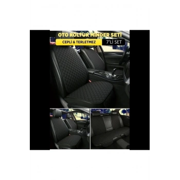 Lamborghini Murcielago Uyumlu Terletmez Kumaş Minterletmez Kumaş 7 Parça Full Takım Siyah-siyah