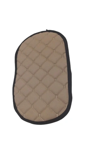 Araba Kol Dayama Örtüsü Bej Deri Bej Desen