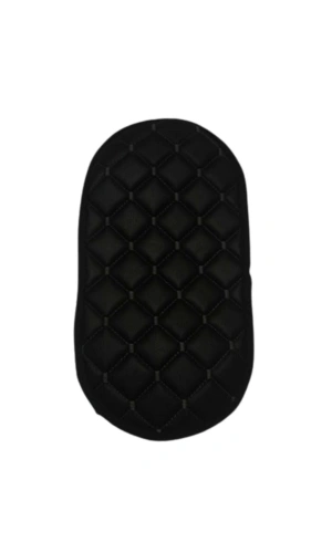 Araba Kol Dayama Örtüsü Oval Siyah Deri Siyah Desen