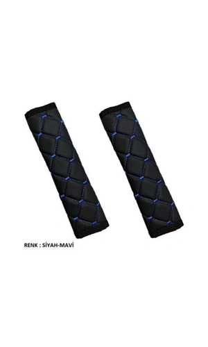 Araba Üniversal Emniyet Kemer Konforu Renk-siyah-mavi