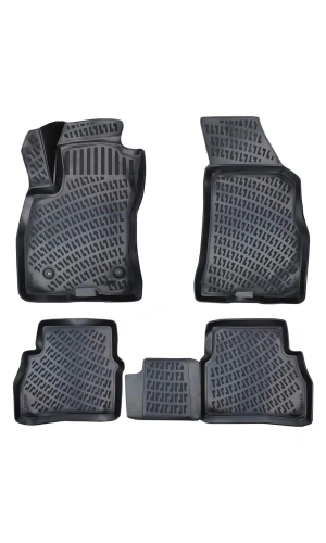 Fiat Doblo PANELVAN (2 Parça) 2010-2015 3D Siyah Kokusuz Havuzulu Paspas Takımı