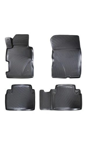 Honda Civic HB 2012-2016 3D Siyah Kokusuz Havuzulu Paspas Takımı