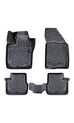 Fiat Doblo PANELVAN  2015-2022 3D Siyah Kokusuz Havuzulu Paspas Takımı