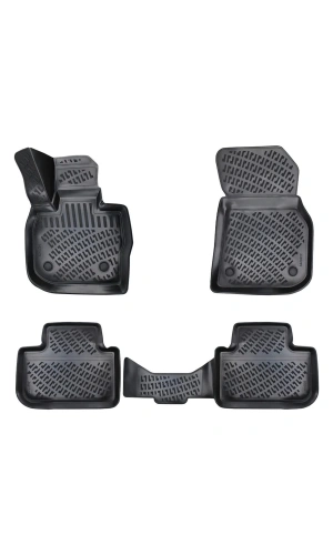 Bmw X3 2017 Sonrası 3D Siyah Kokusuz Havuzulu Paspas Takımı