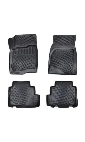 Chevrolet Aveo 2012 Sonrası 3D Siyah Kokusuz Havuzulu Paspas Takımı