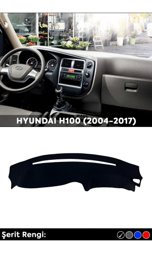 Hyundaı H100 (2004-2017) 3d Torpido Koruma Kılıfı - Ön Göğüs Panel Kaplama - Siyah Şerit