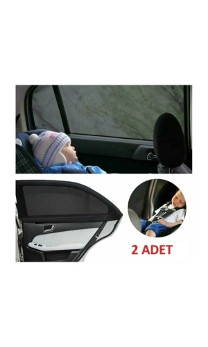 FORD C-Max 2003-2011 Uyumlu 2 Adet Oto Yan Cam Güneşliği, Arka Cam Güneşliği/Perde