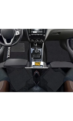 FORD ECOSPORT 2016 +   Siyah Halı Siyah Kenar Petek Topuk