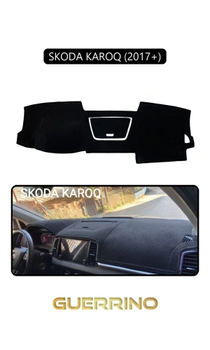 SKODA KAROQ 2017+TORPİDO KORUMA HALISI SİYAH KENAR